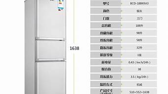 家用冰箱尺寸标准对照表_家用冰箱尺寸标准